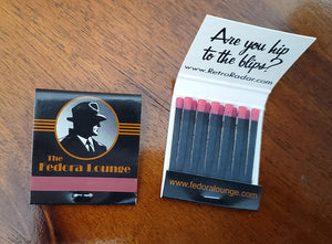 The Fedora Lounge Matchbook